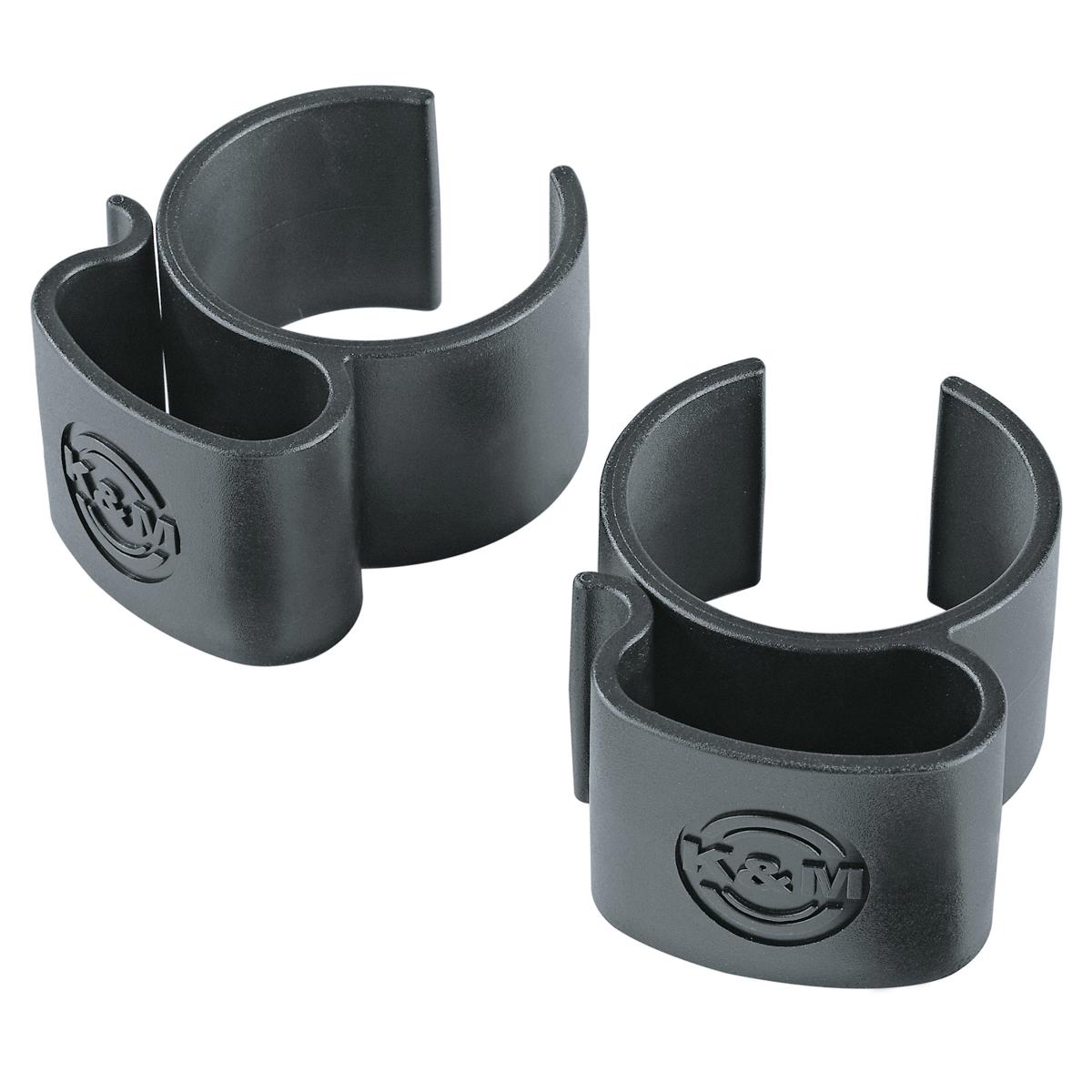

K&M 21406 Cable Clamp, Black, Pair