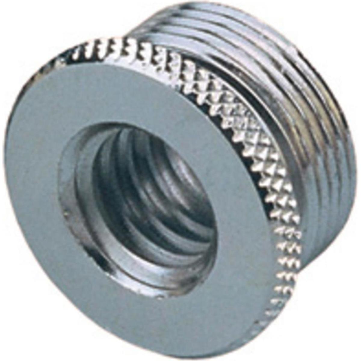 

K&M 217 Thread Adapter, 3/8" Female to 5/8" 27 Gauge Male, Zinc-Plated