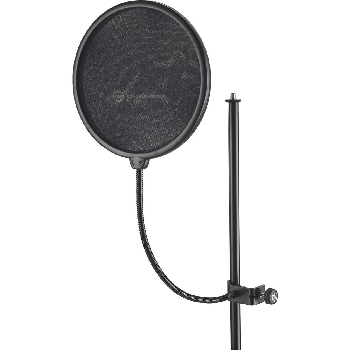 Photos - Other Sound & Hi-Fi K&M K&M 23966 Popkiller Pop Filter & Gooseneck Combo, Large Shield Dia 