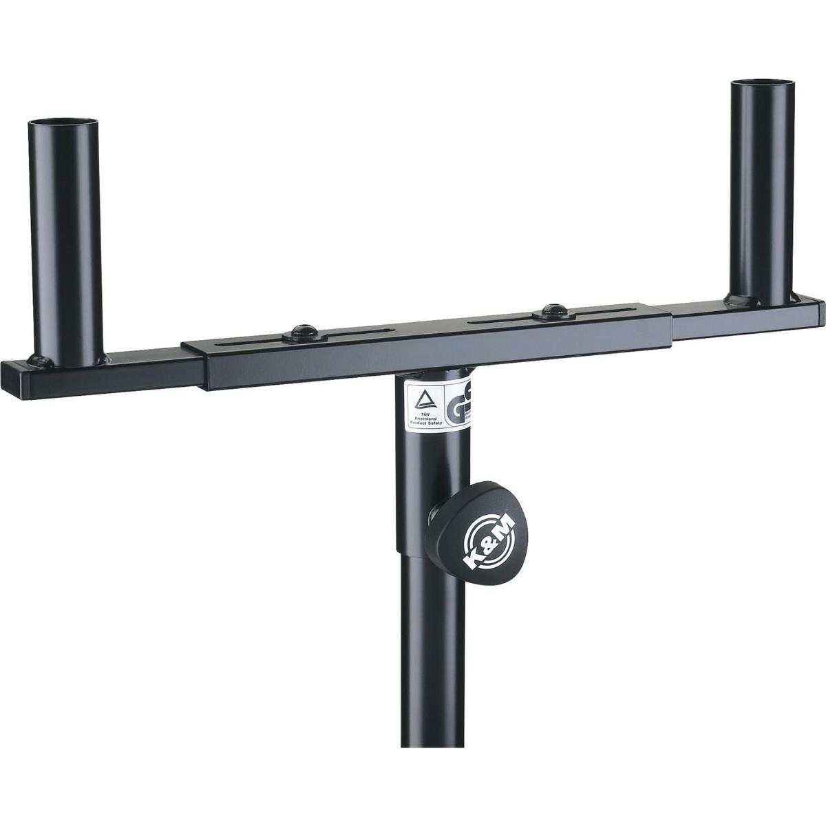 

K&M 24105 Speaker Mounting Fork, Holds Up to 2x 55 lb Speakers, Black