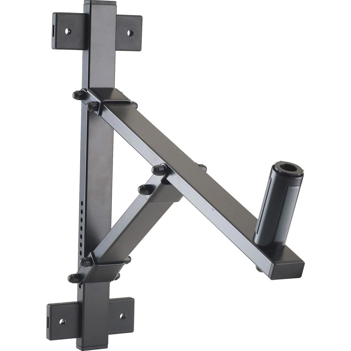 

K&M 24110 Speaker Wall Mount, Adjustments Up to 22 Degrees of Tilt, Black