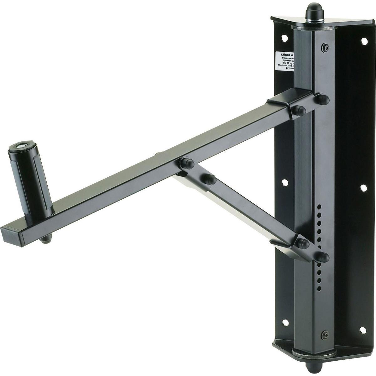 

K&M 24120 Speaker Wall Mount, 110.13 lb Capacity, Black