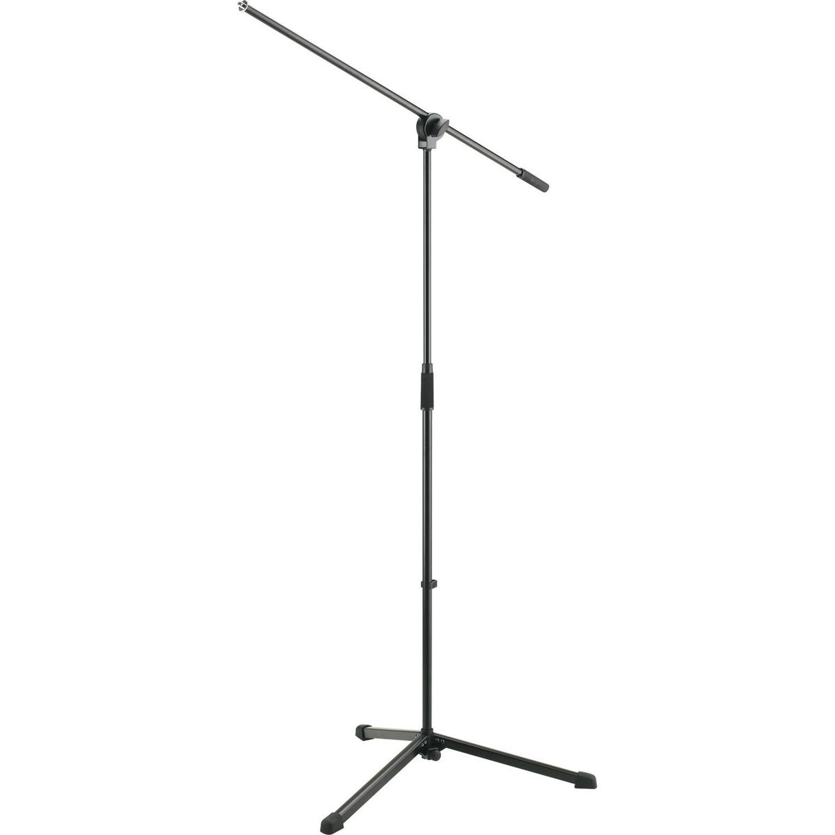

K&M 25400 Microphone Stand with Boom Arm, 35-62.9" Adjustable Height, Black