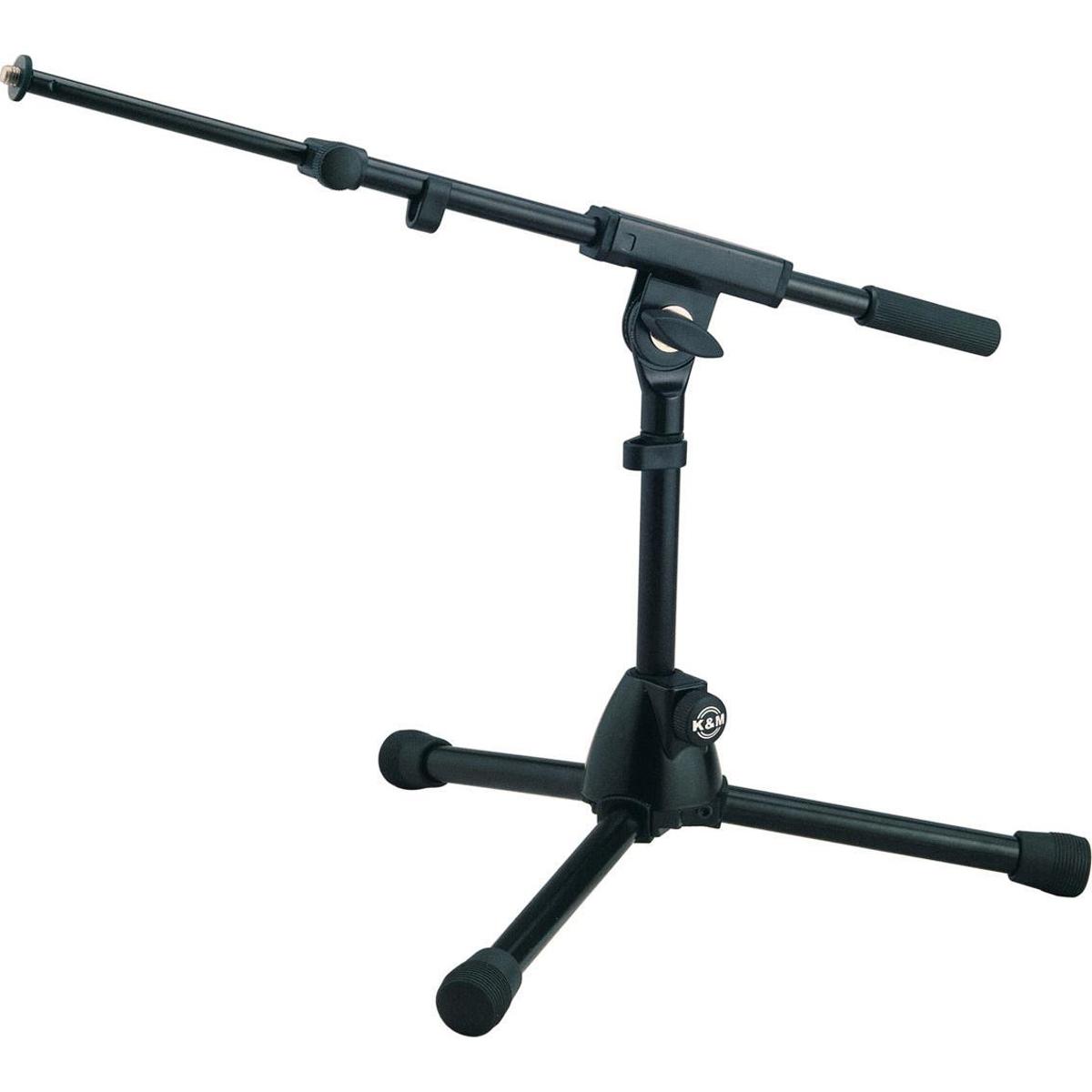 

K&M 25950 Rein Extra Low Design Microphone Stand with 2x Boom Arm, Black