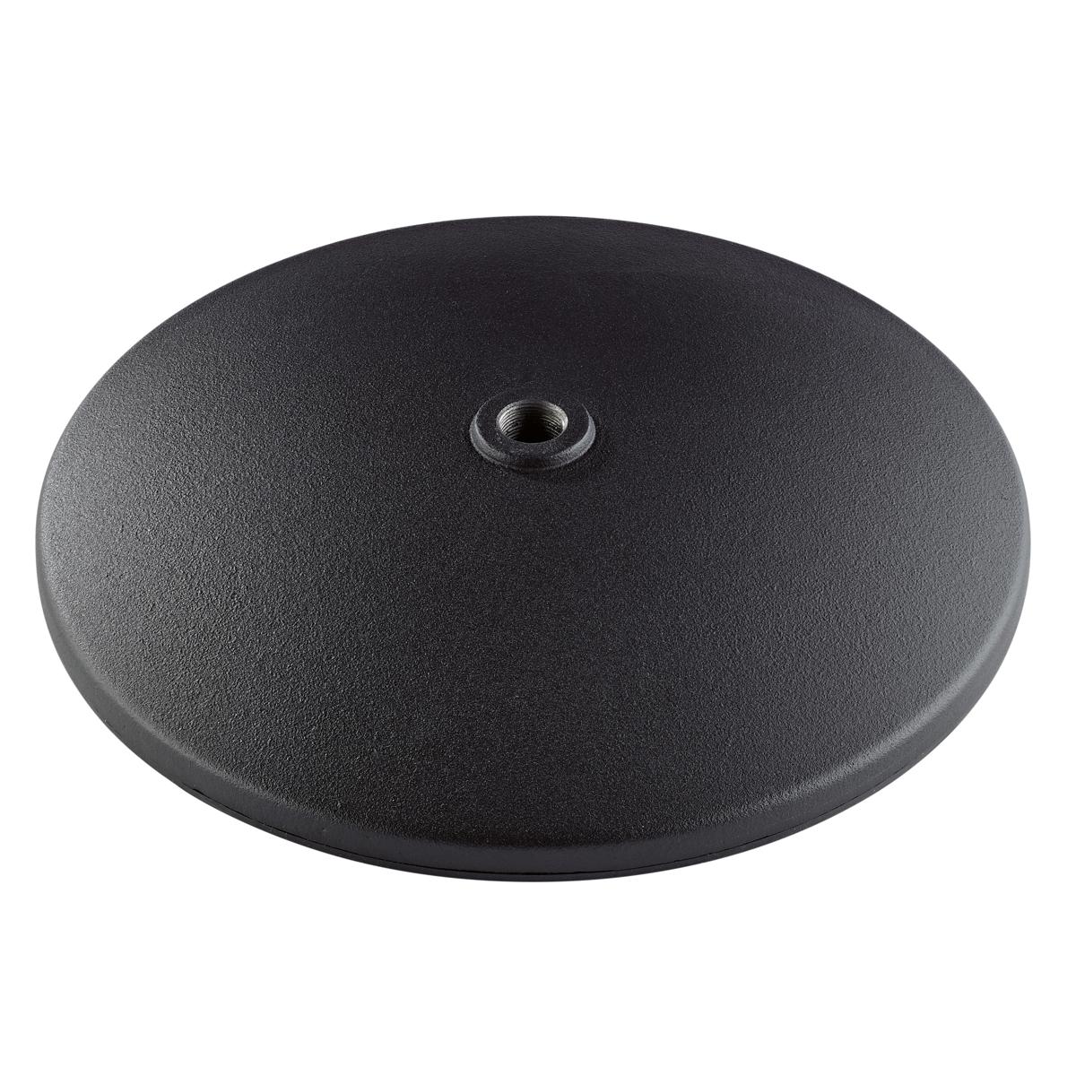 

K&M 26009 Heavy Duty Cast Iron Base Plate, Structured Black