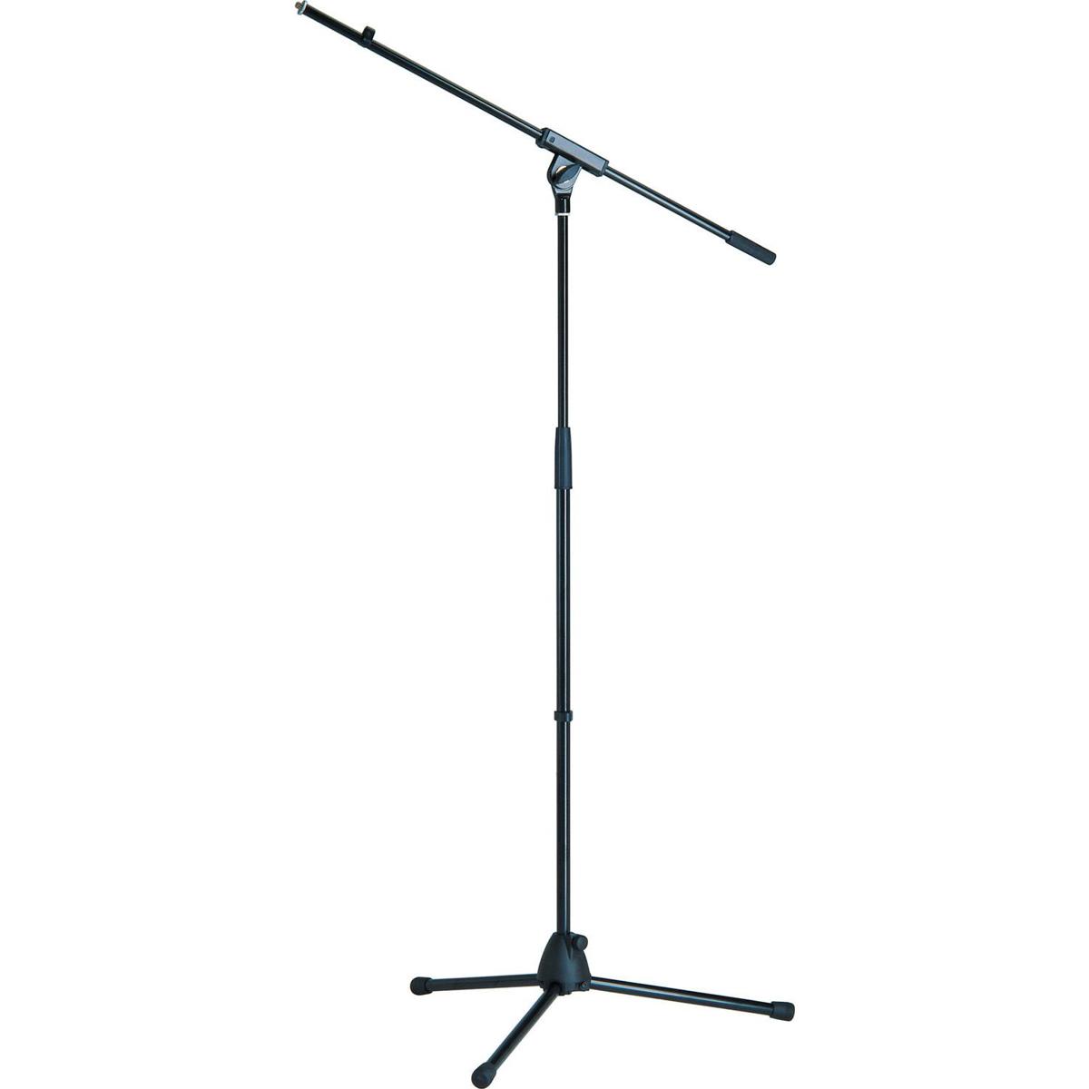 

K&M 27105 Microphone Stand with Boom, 35.43-62.99" Height, Black