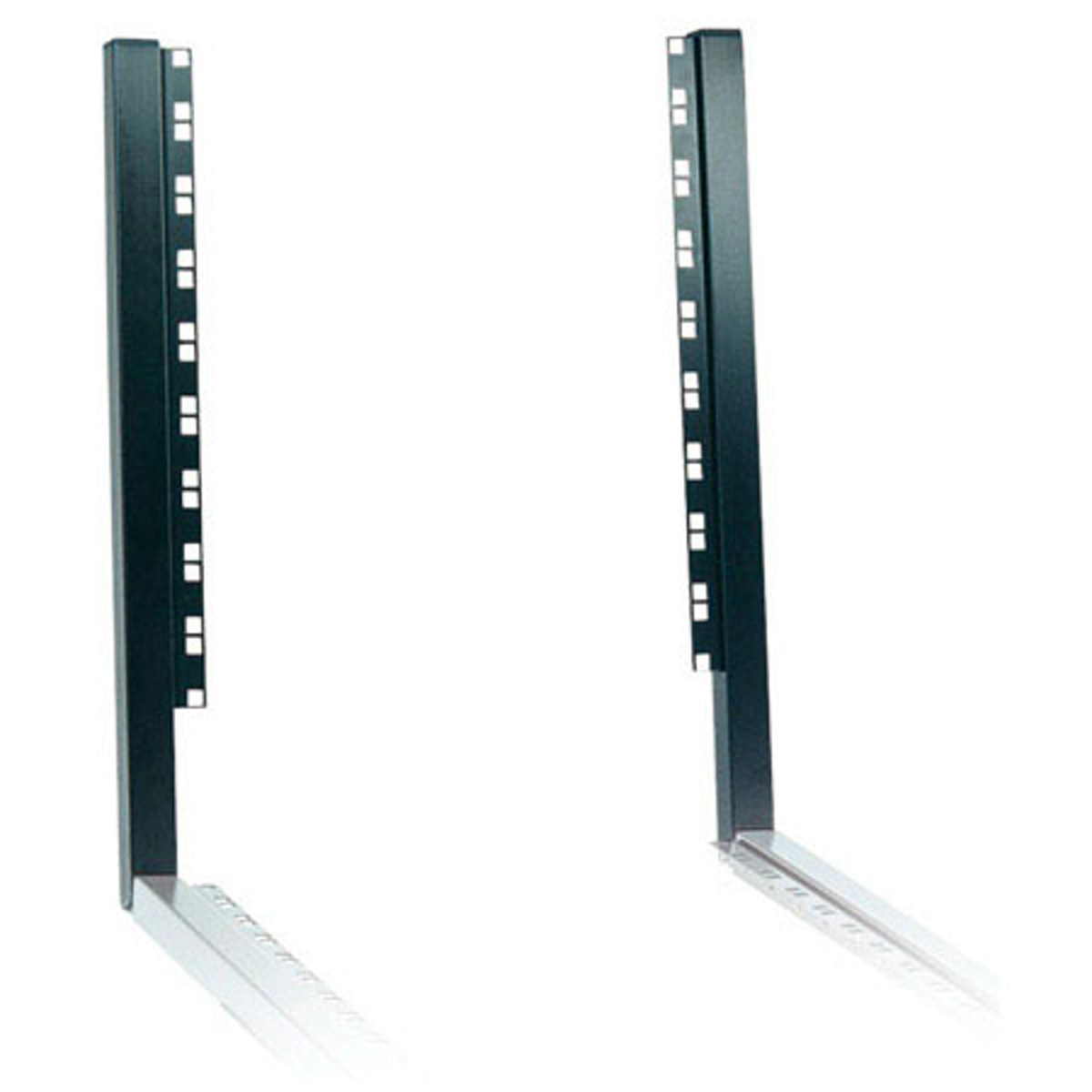 

K&M 42021 19.6" Extender Brackets for 42020 Rack Wagon, 9-Spaces, Black, 2-Pack