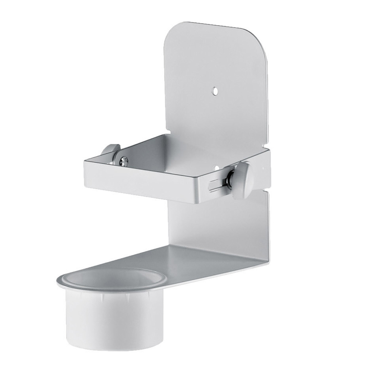 

K&M 80330 Wall Mount for Hand Sanitizer, Pure White