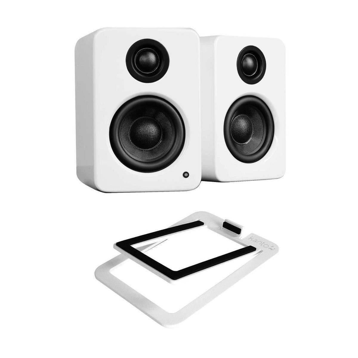 

Kanto YU2 Powered Desktop Speakers, Pair Matte White Stand Included