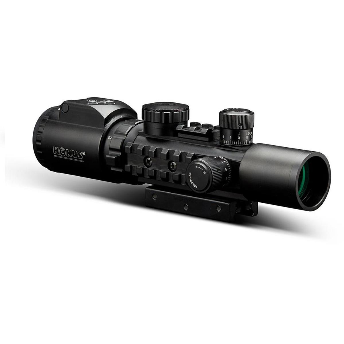 

Konus 2-6x28 KONUSPRO AS-34 Tactical Riflescope, Illum MilDot Ret, Picatinny Mt