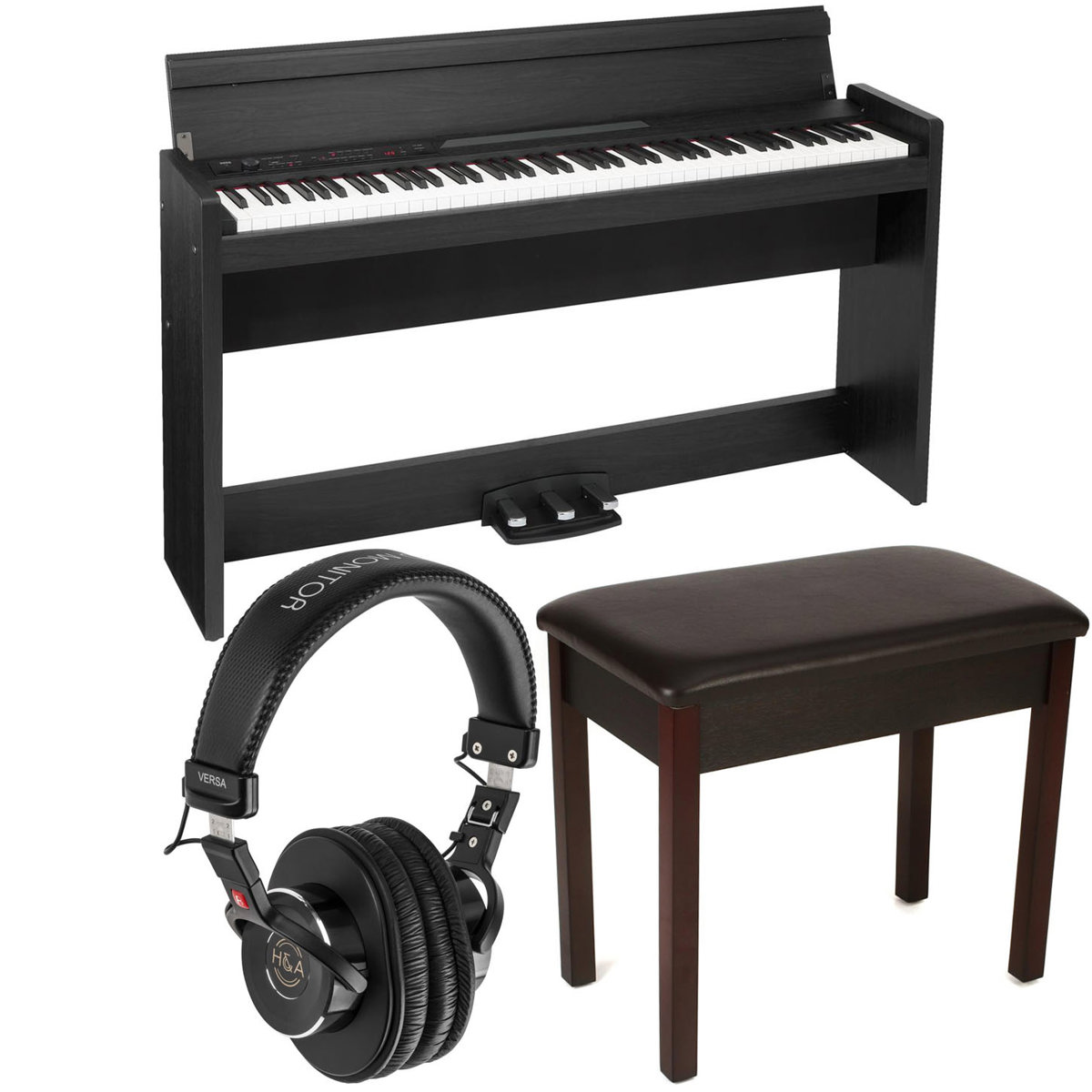 

Korg LP-380 88-Keys Grand Piano, Limited Edition, Rosewood Black With Accessory