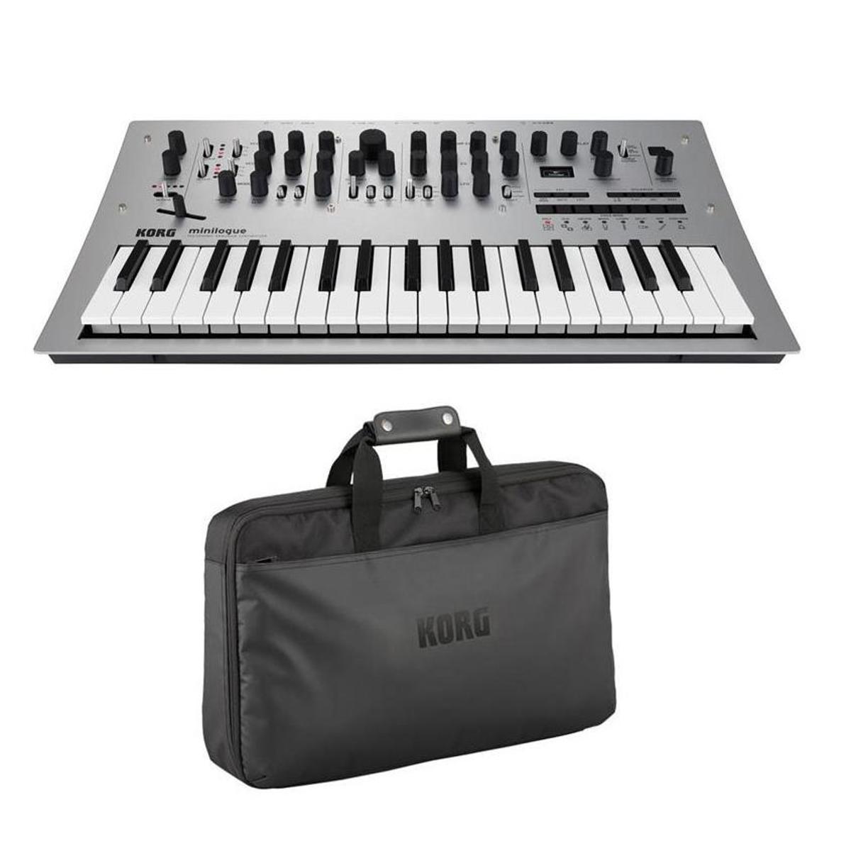 Image of Korg Minilogue 4 Voice Polyphonic Analog Synthesizer with Korg Custom Case