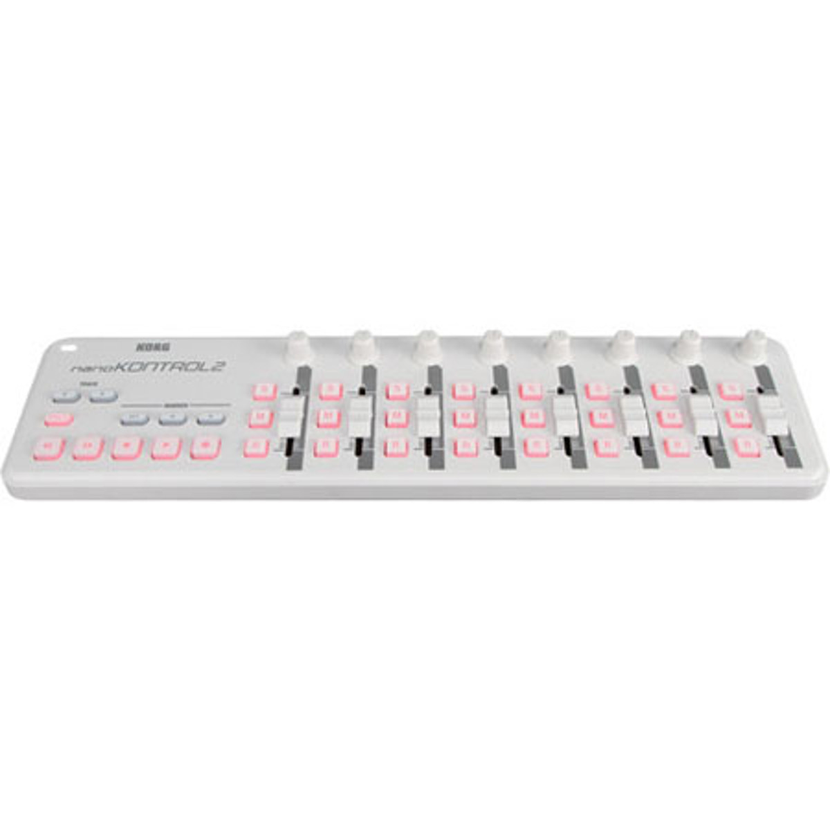 Photos - MIDI Keyboard Korg NanoKONTROL2 Slim-Line USB MIDI Controller, White NANOKON2WH 