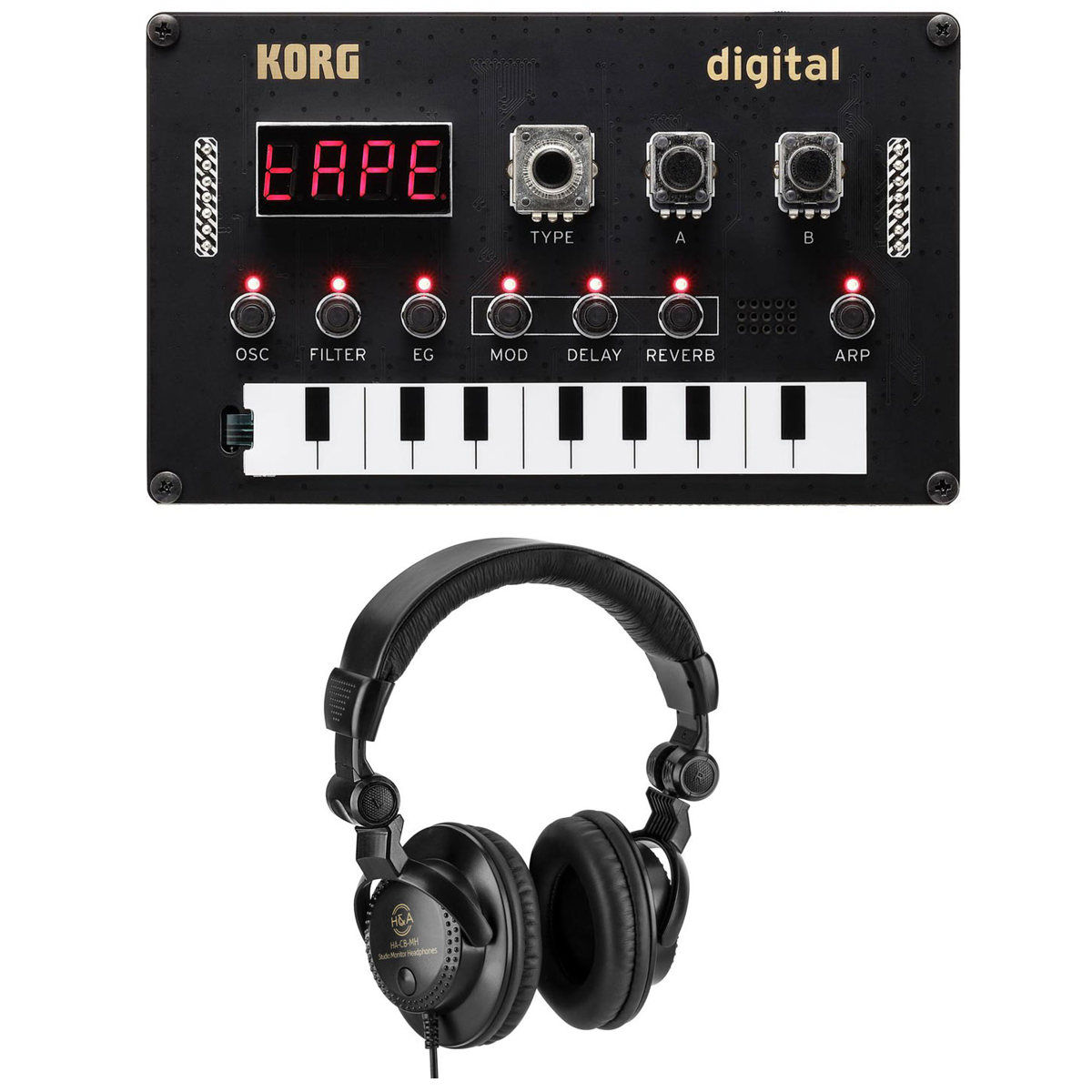 

Korg Nu:Tekt NTS-1 Digital DIY Programmable Synthesizer with Headphones