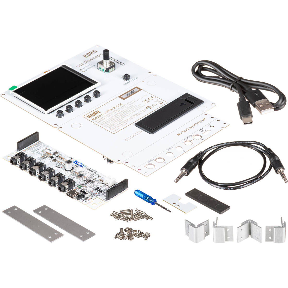 

Korg Nu:Tekt NTS-2 Oscilloscope DIY Kit, White