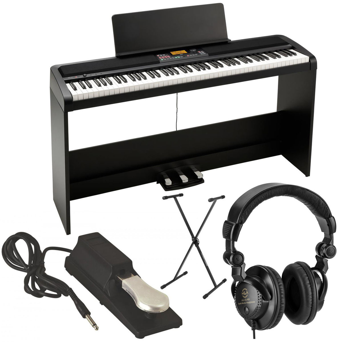 

Korg XE20SP 88-Key Home Digital Ensemble Piano with Accessories Kit