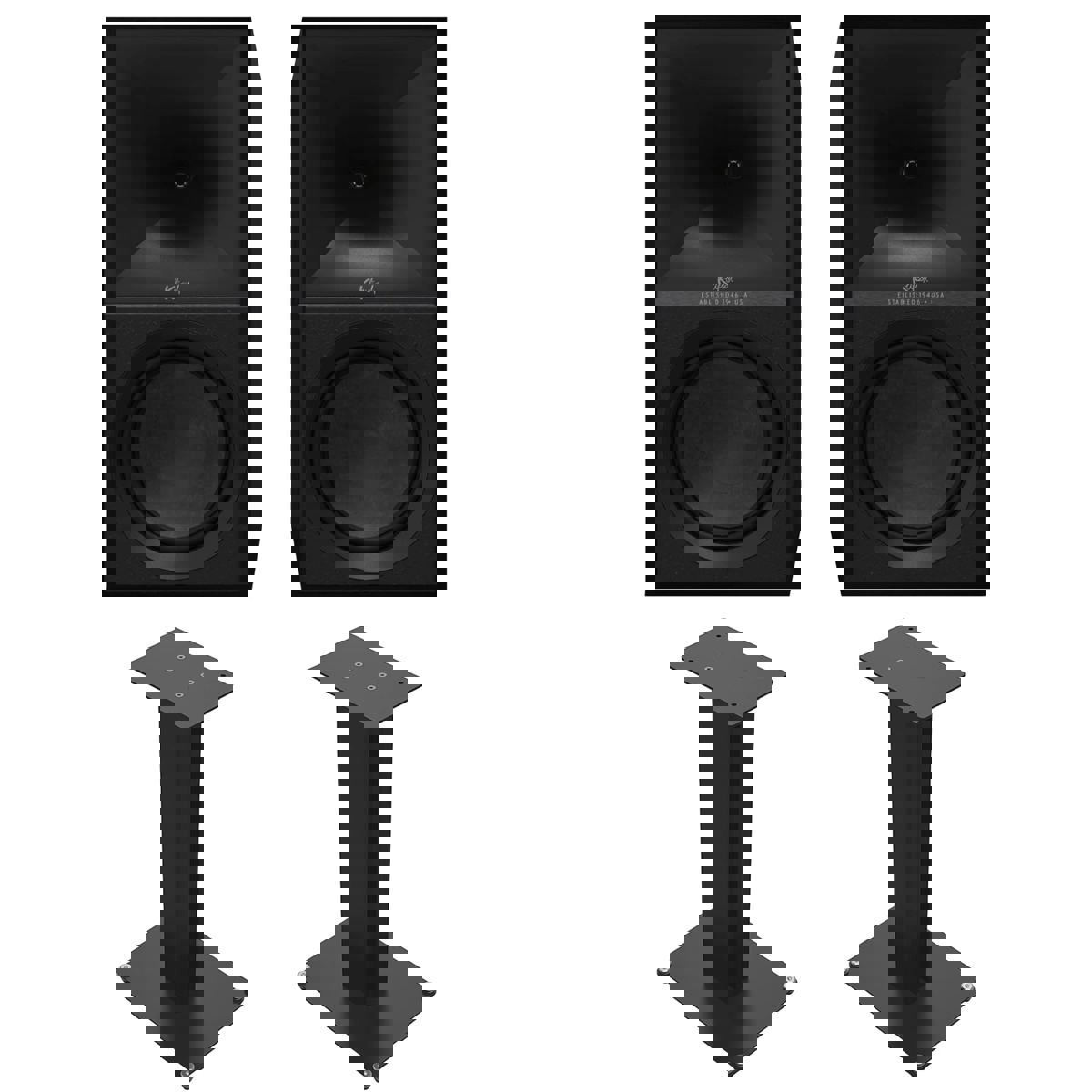 

Klipsch The Nines 8" 480W 2-Way Wireless Active Bookshelf Speakers + 24" Stands