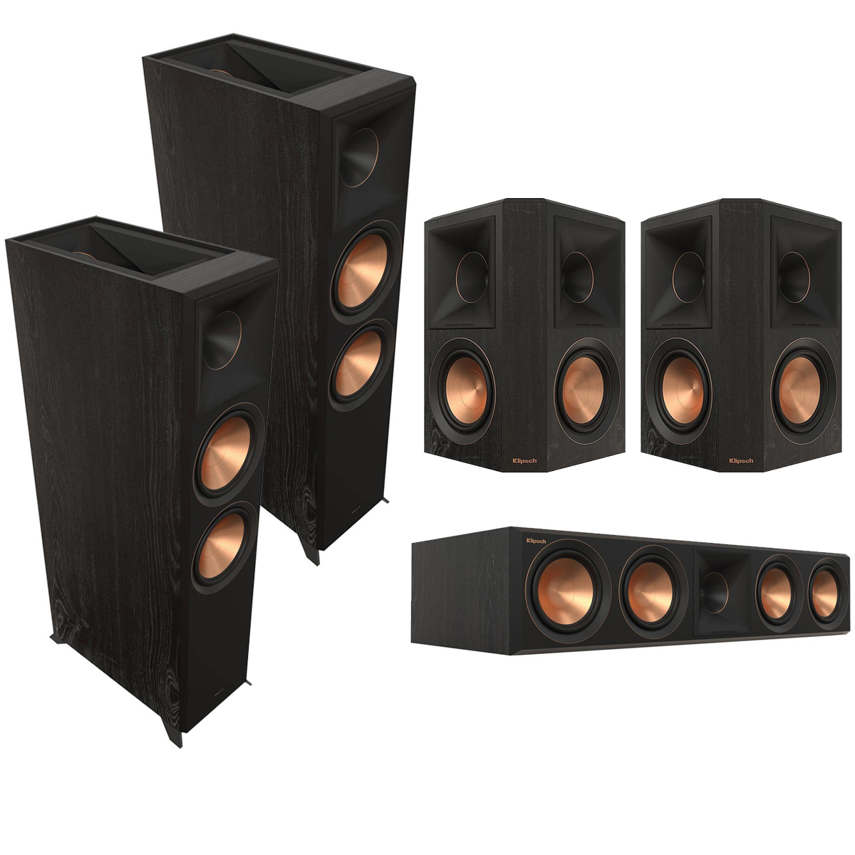 

Klipsch Reference Premiere RP-8060FA II 5.0 Home Theater Pack, Ebony