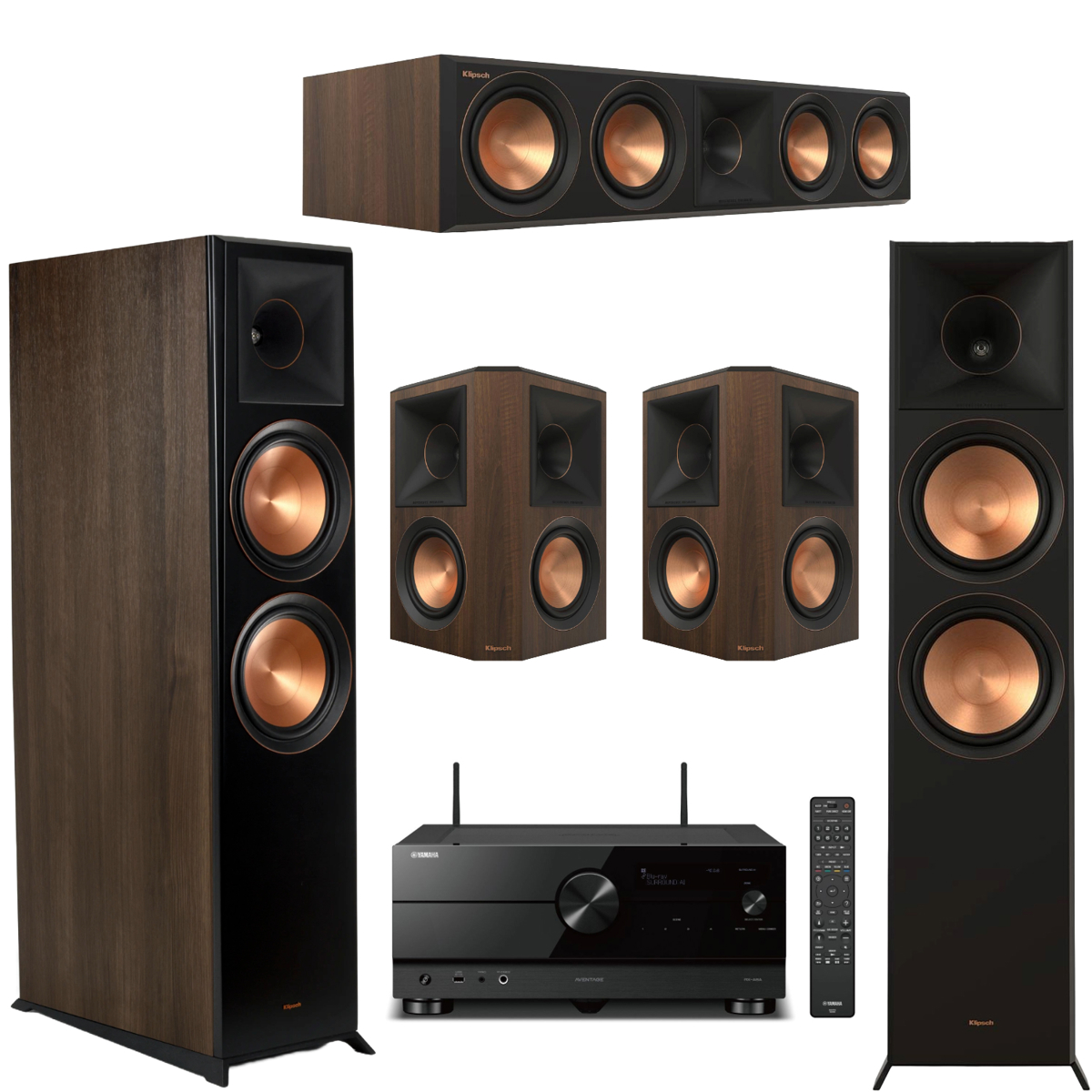 

Klipsch Reference Premiere RP-8060FA II 5.0 Home Theater +Yamaha AVENTAGE RX-A8A