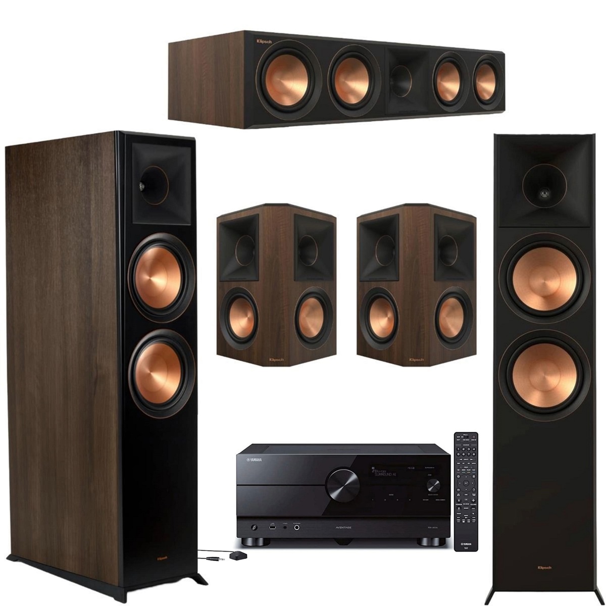 

Klipsch Reference Premiere RP-8060FA II 5.0 Home Theater +Yamaha AVENTAGE RX-A6A