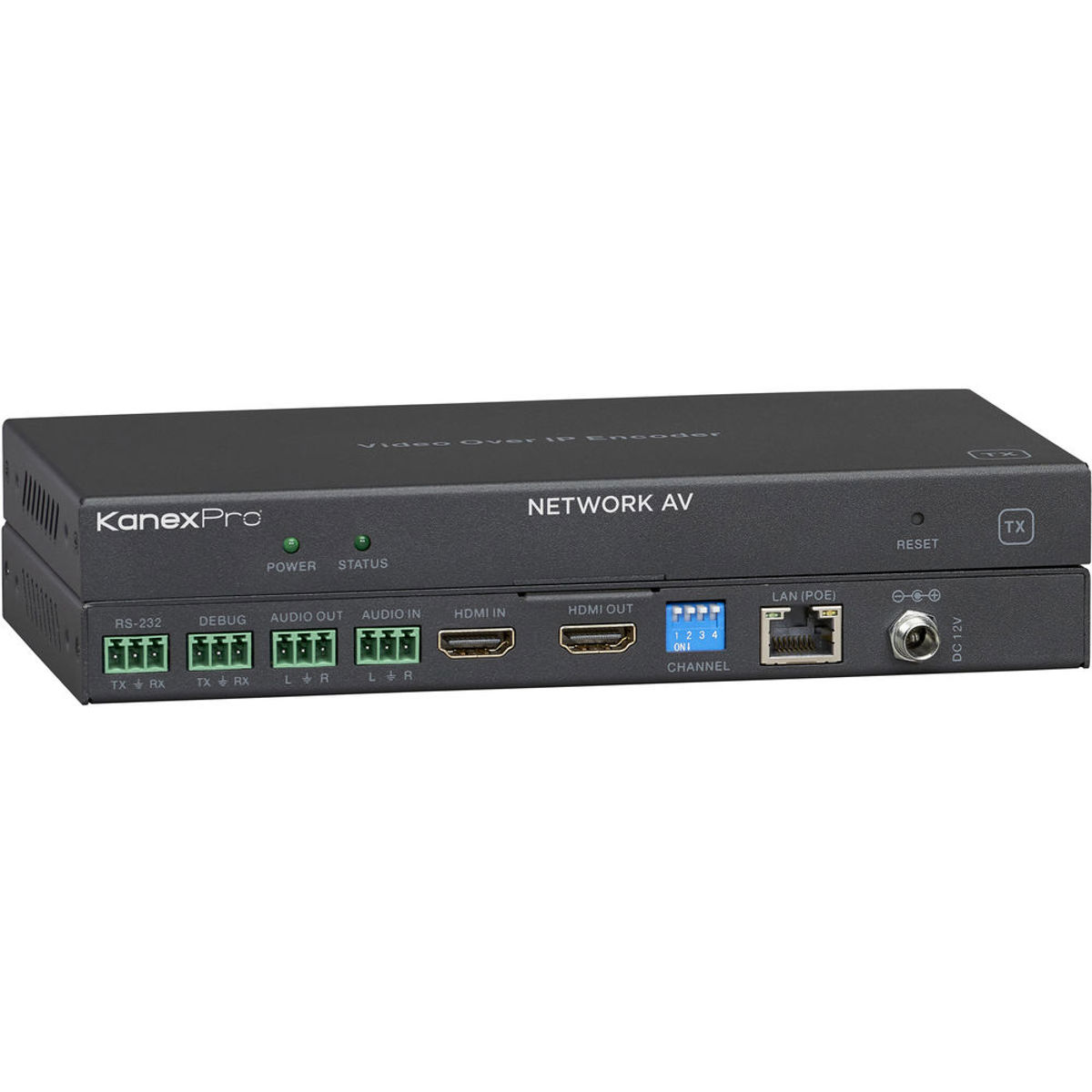 

KanexPro EXT-NETAVTX NetworkAV Over IP Encoder with PoE & RS-232