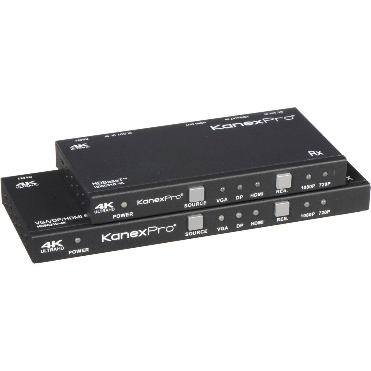 

KanexPro 3-Input DisplayPort, HDMI & VGA Switcher Scaler Over HDBaseT
