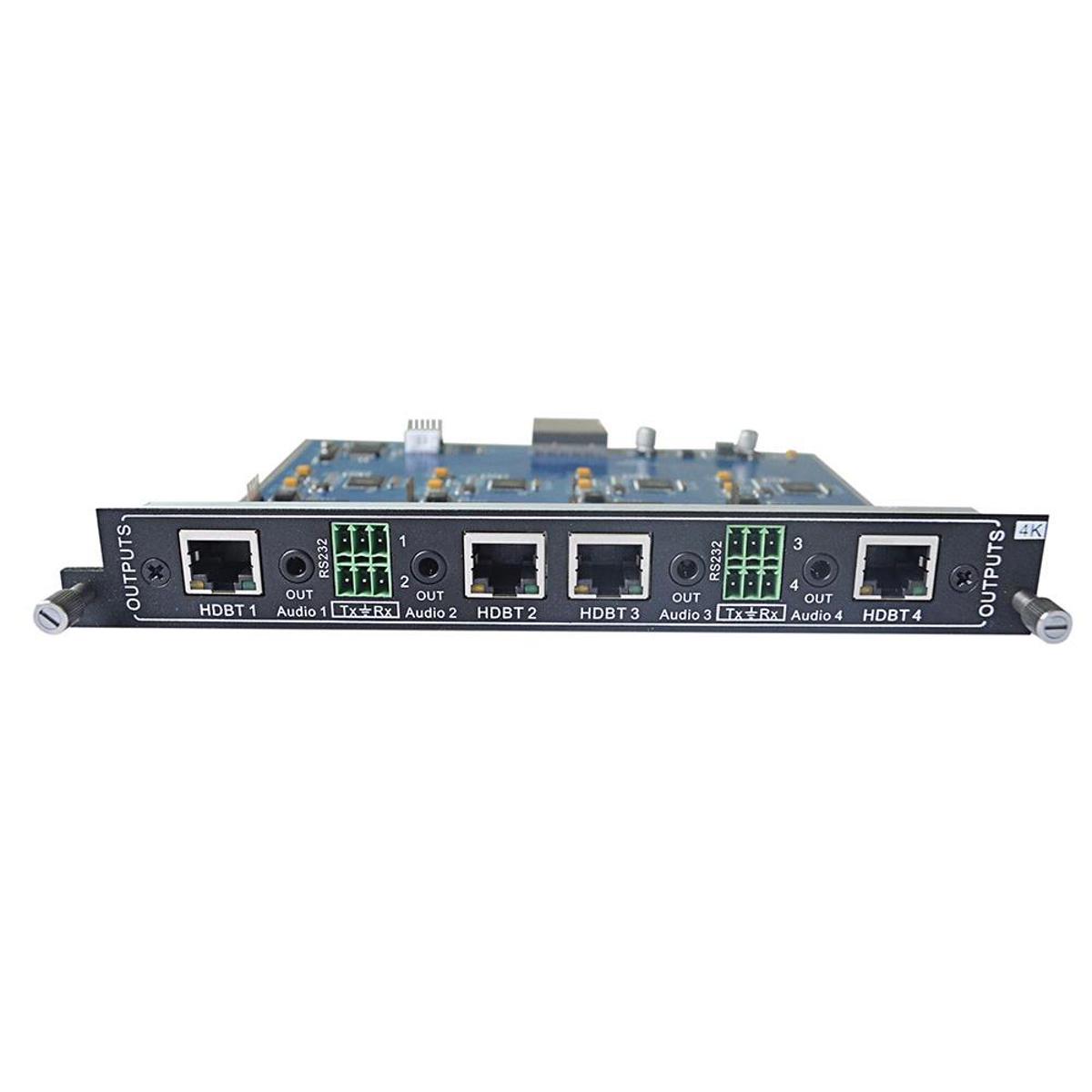 

KanexPro 4-Output HDBaseT Card for Modular Matrix with 4K Support