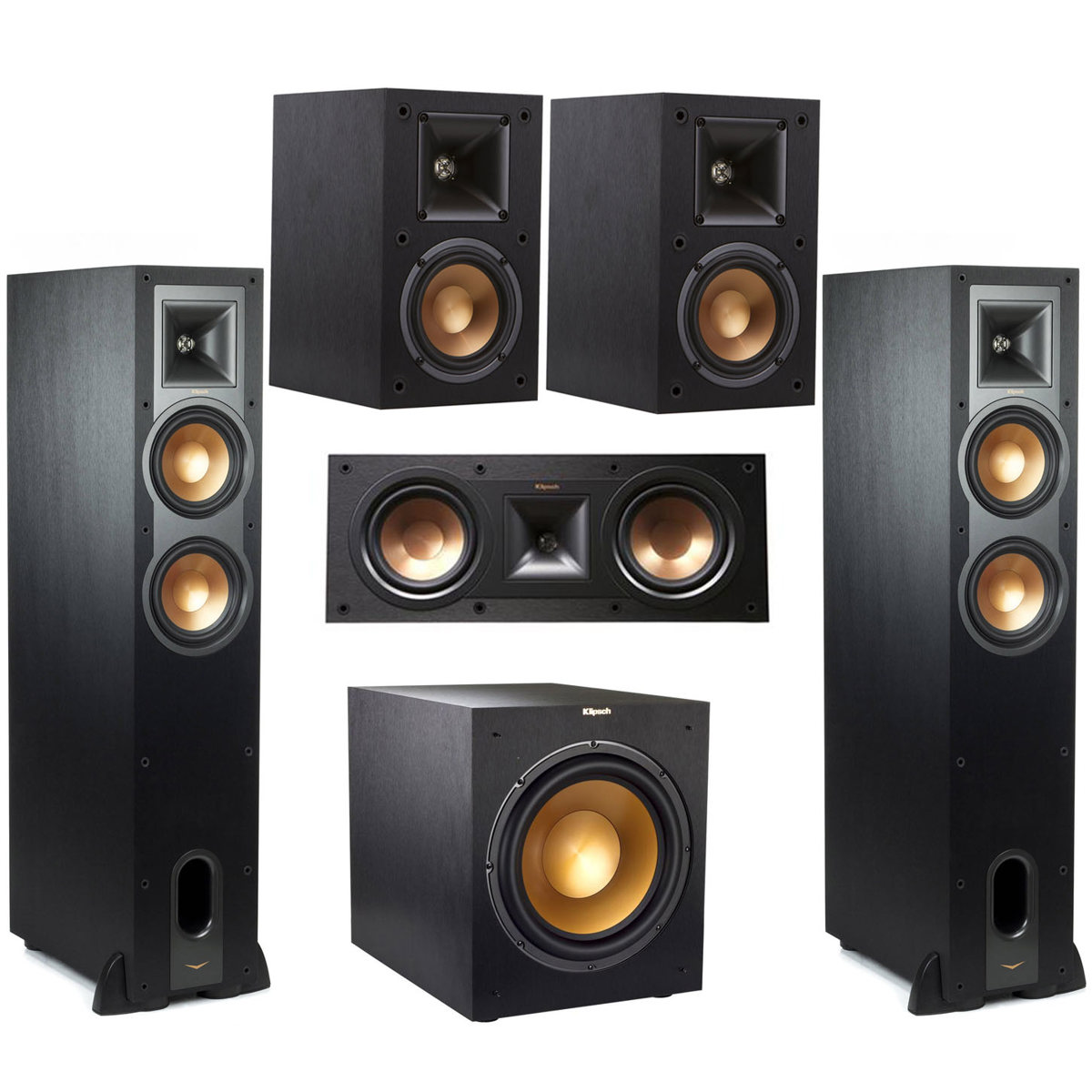 

Klipsch Reference R-26FA 5.1 Home Theater Pack, Black