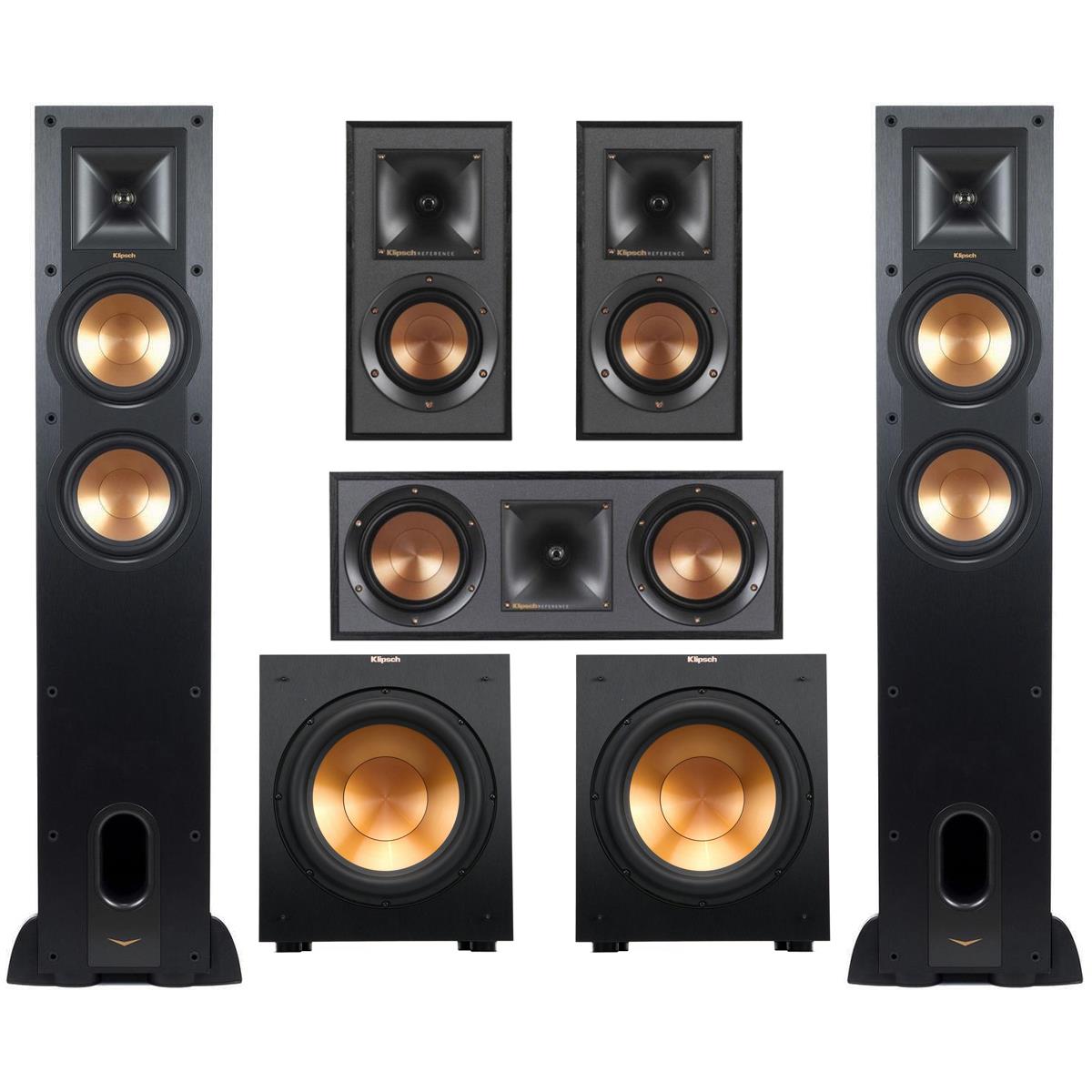 Klipsch Reference R-26FA 5.2 Home Theater System, Black -  1064184 K1