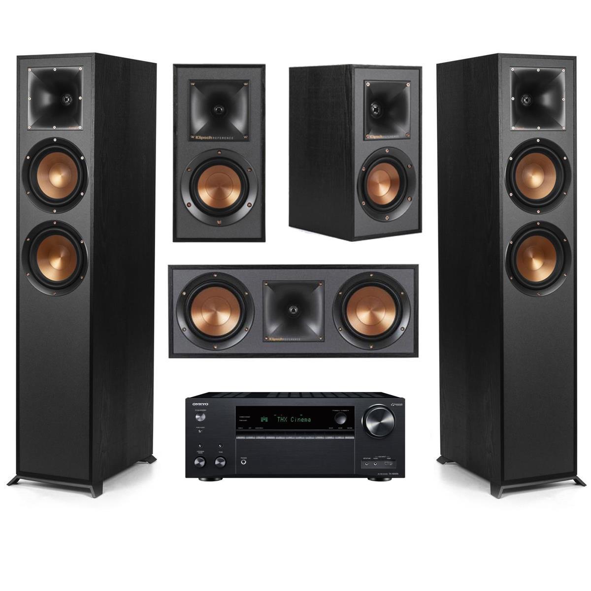Klipsch Reference 5.0 Home Theater System, Black w/ Denon AVR-S970H 7.2 Receiver -  1065834 K5