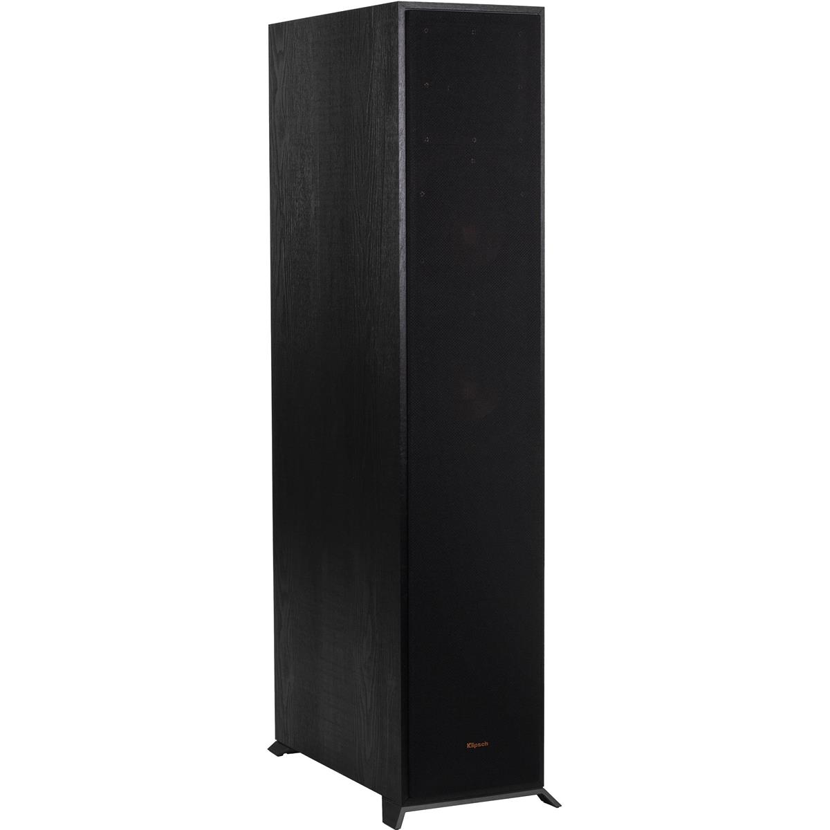 Klipsch Reference R-625FA Floorstanding Speaker, Black Textured Wood Grain Vinyl -  1065841