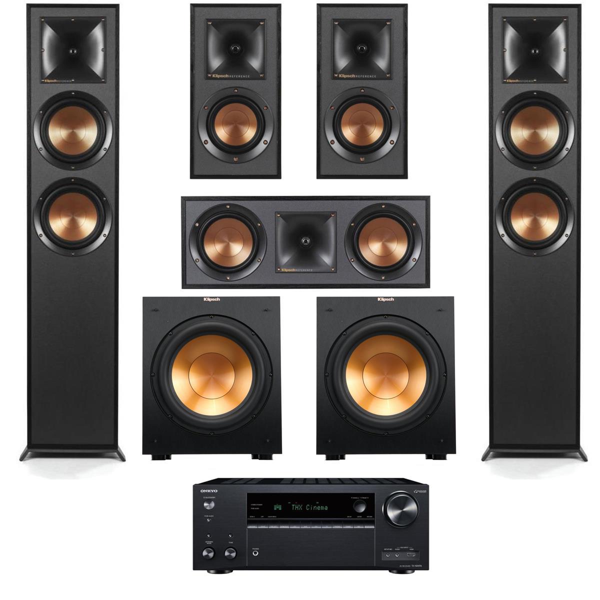 Image of Klipsch Reference 5.2 Home Theater System with TX-NR696 7.2-Ch Receiver