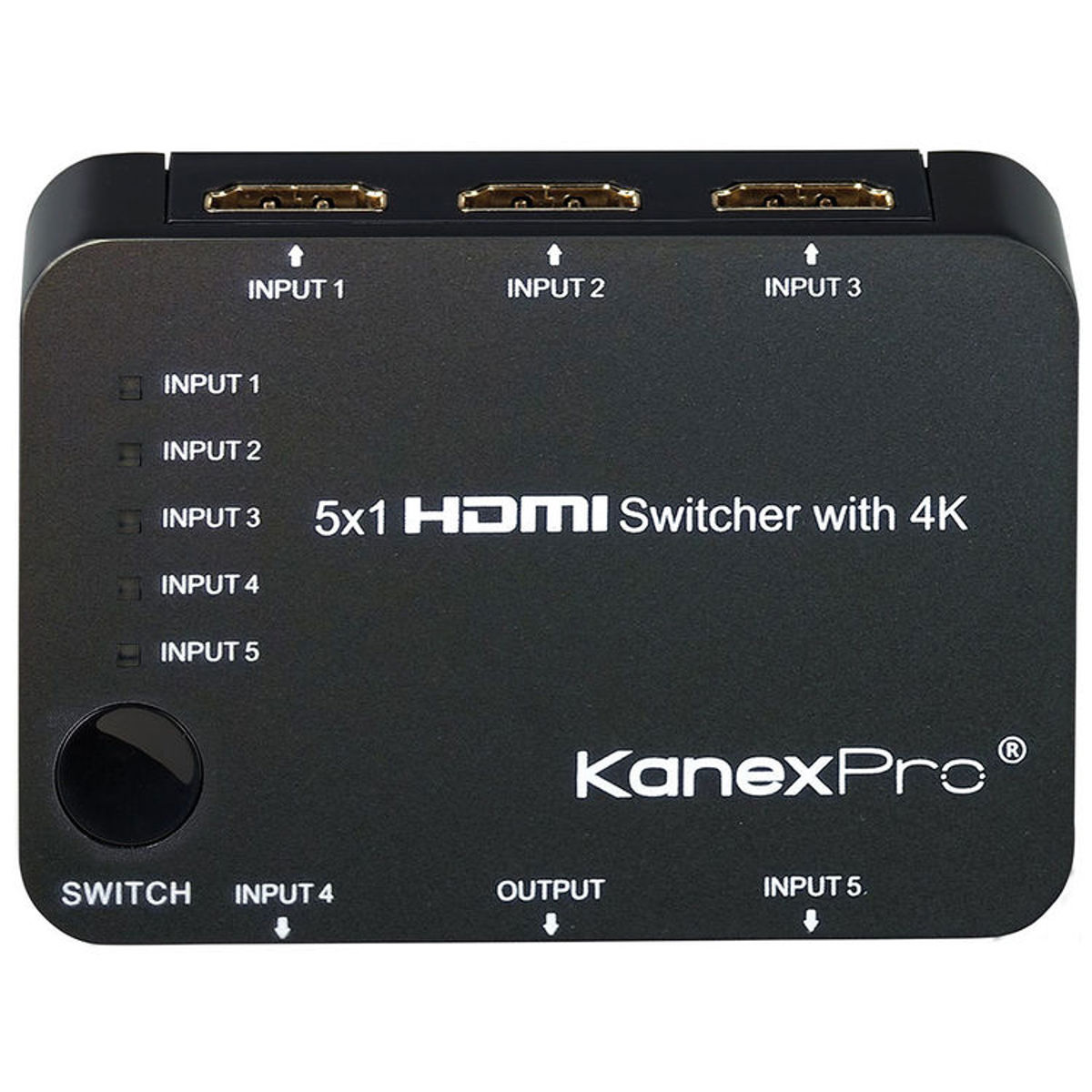 Image of KanexPro 5x1 HDMI Switcher with 4K Support