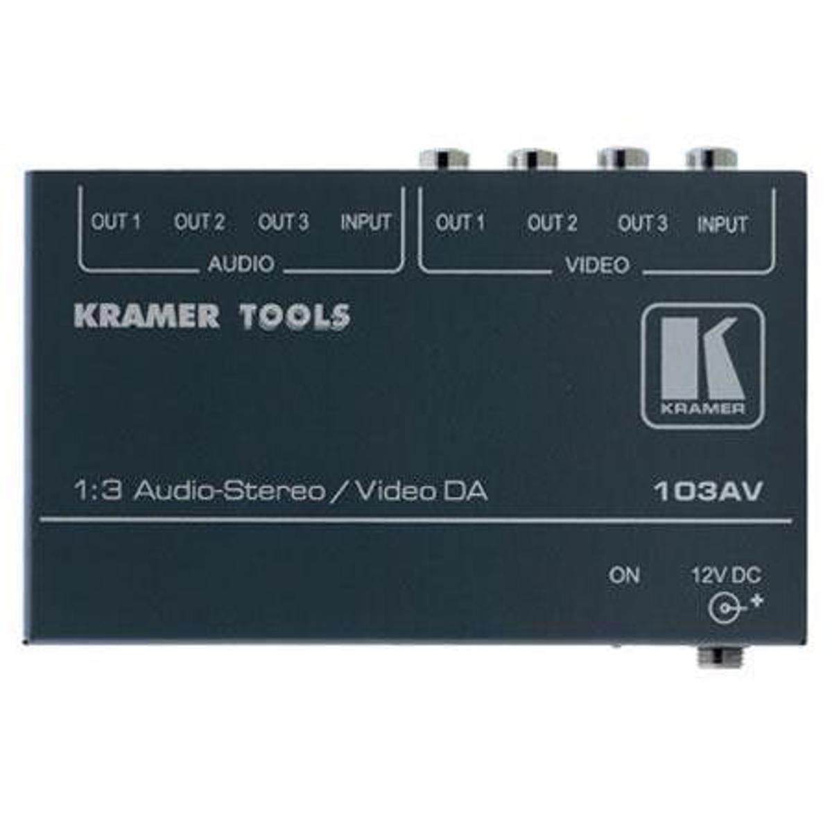 

Kramer Electronics Kramer 103AV 1:3 Video/Audio Distribution Amplifier