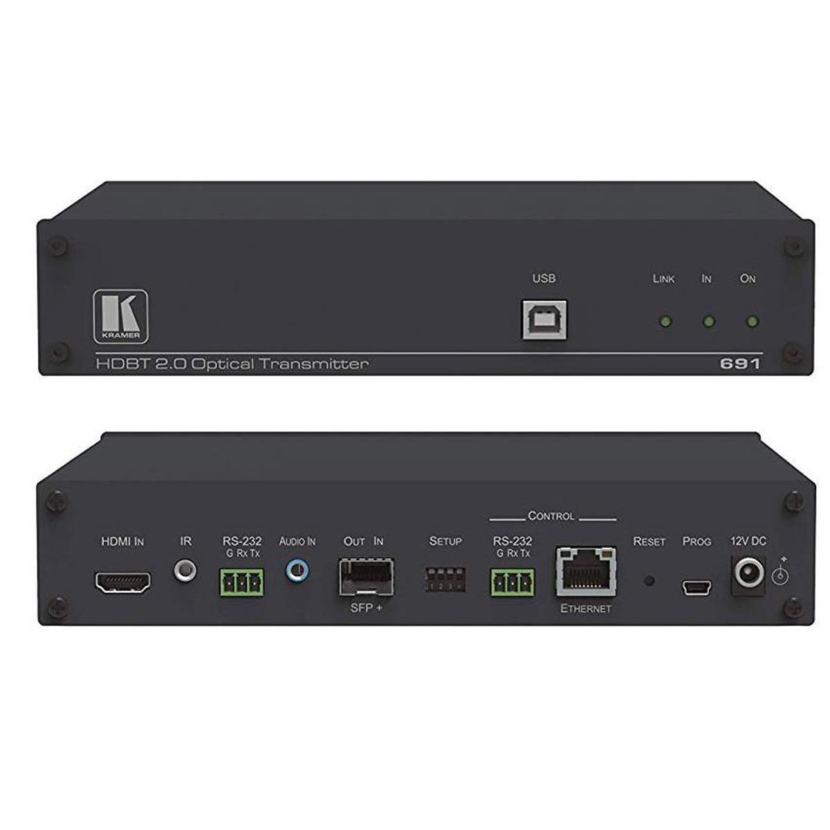 

Kramer Electronics 691 4K60 4:2:0 HDMI MM/SM Fiber Optic Transmitter