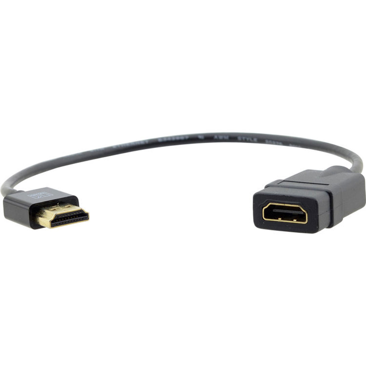 Photos - Cable (video, audio, USB) Kramer Electronics ADC-HM/HF/PICO HDMI (M) to HDMI (F) Adapter Cable, Ethe 