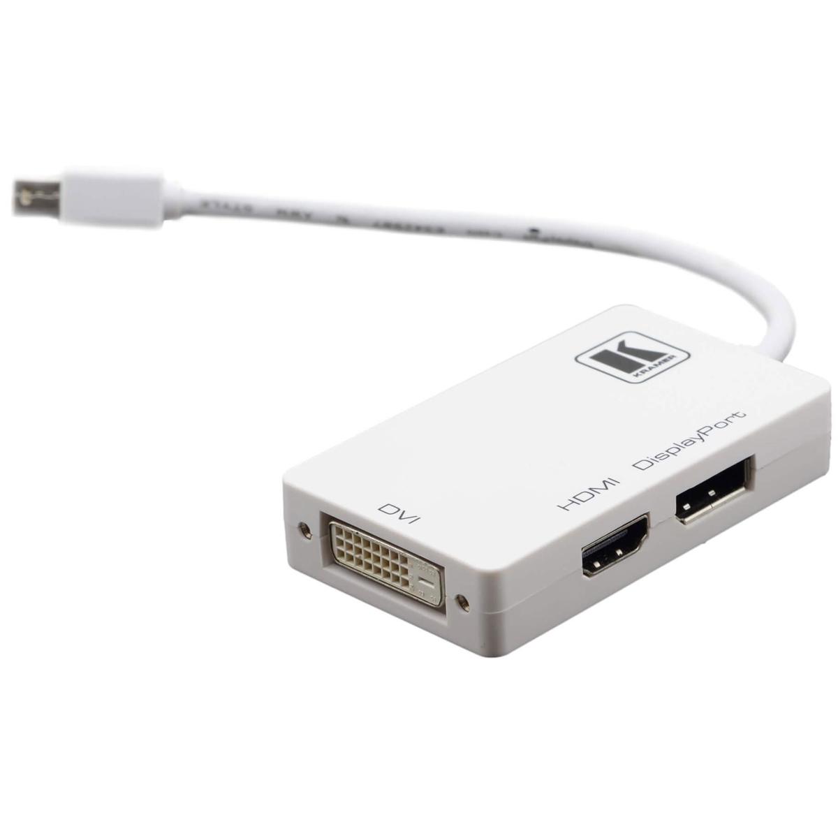 

Kramer Electronics ADC-MDP/M2 Mini DisplayPort to DVI/HDMI/DP Adapter Cable, 6"