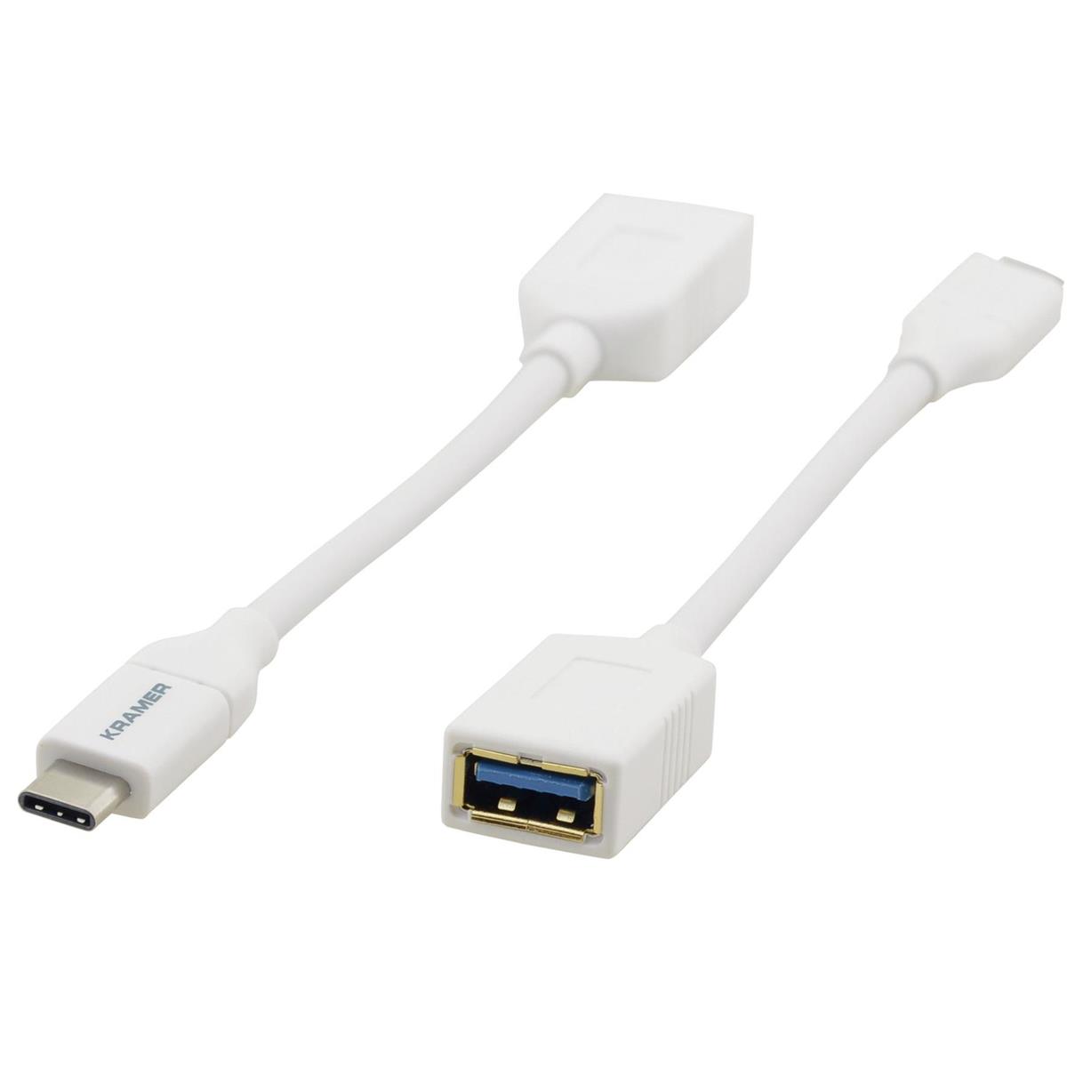 Kramer Electronics ADC-USB31/CAE Кабель-переходник с USB 3.1 C (M) на USB A (F), белый