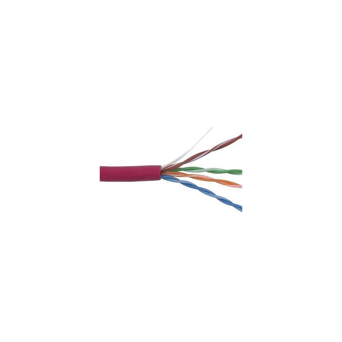 

Kramer Electronics BC-5EST 24-AWG Cat 5e-Stranded Center UTP Cable, 1000', Red
