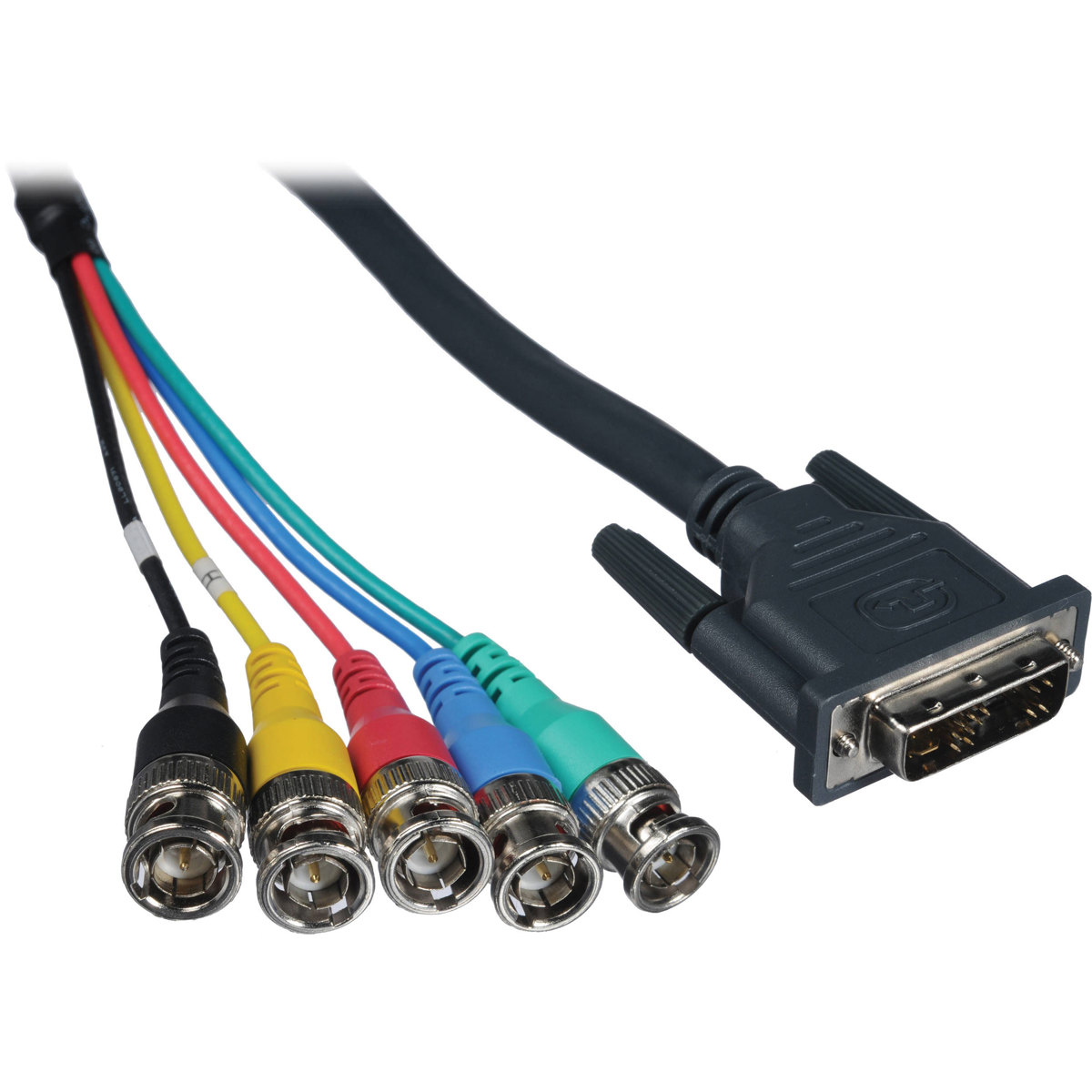 

Kramer Electronics C-DMA/5BM DVI-A (M) to 5 BNC (M) Molded Breakout Cable, 10'