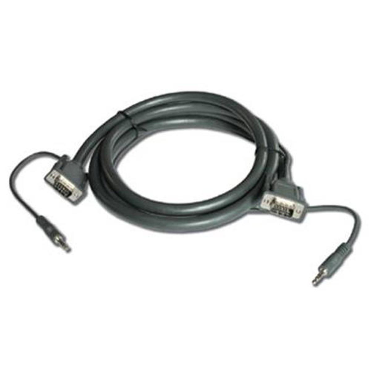 

Kramer Electronics C-GMA/GMA 15-Pin HD VGA (M), 3.5mm Stereo Audio Cable, 25'