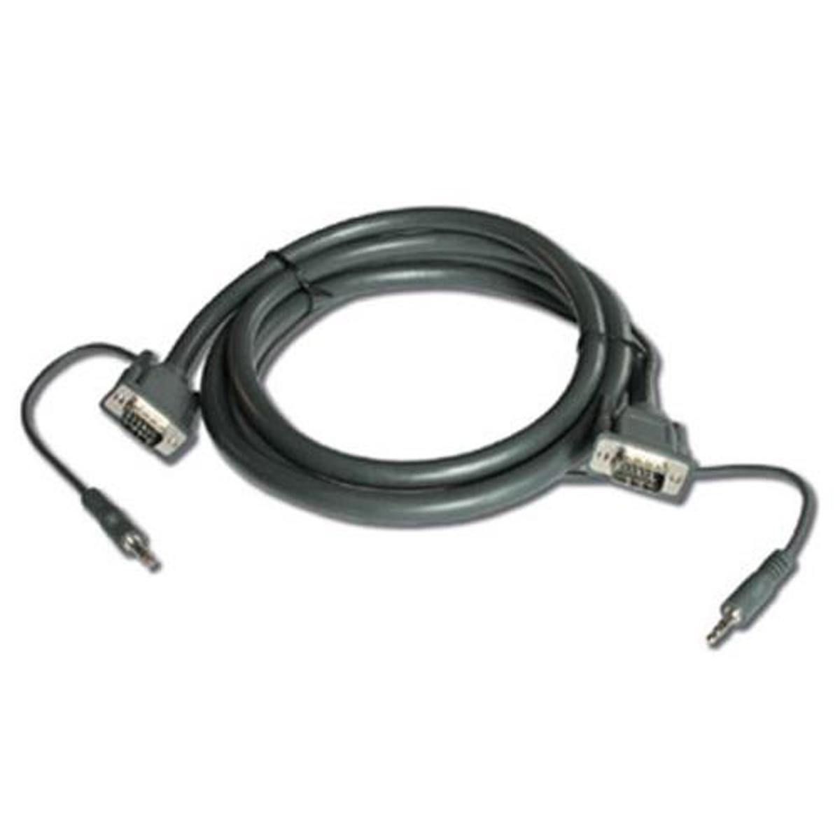 

Kramer Electronics C-GMA/GMA 15-Pin HD VGA (M), 3.5mm Stereo Audio Cable, 75'