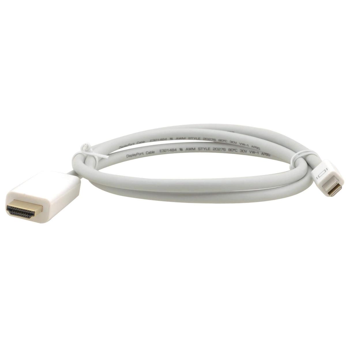 

Kramer Electronics C-MDP/HM Mini DisplayPort (M) to HDMI (M) Cable, 10', White