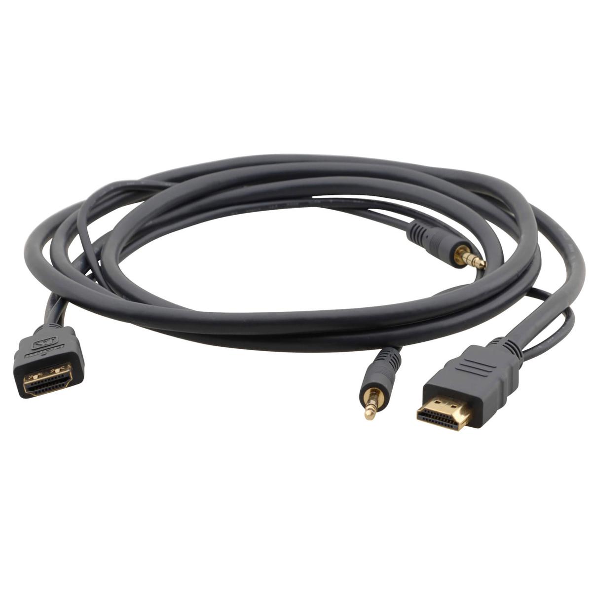 

Kramer Electronics C-MHMA/MHMA High-Speed HDMI M Cable & 3.5mm Audio Cable, 15'