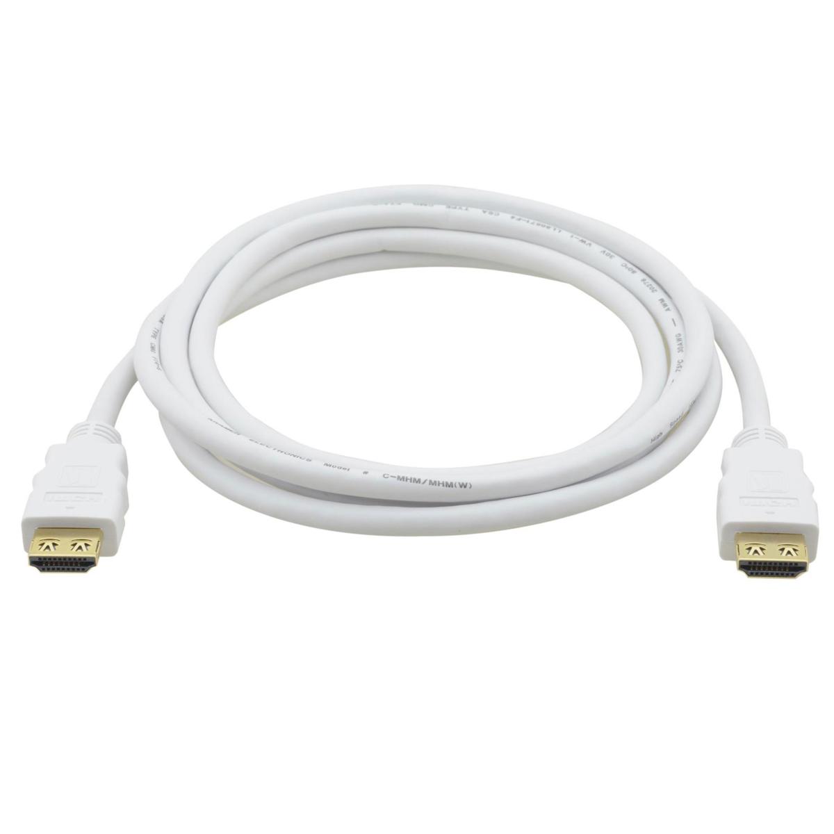 

Kramer Electronics C-MHM/MHM Flexible High-Speed HDMI Cable, Ethernet, 3', White
