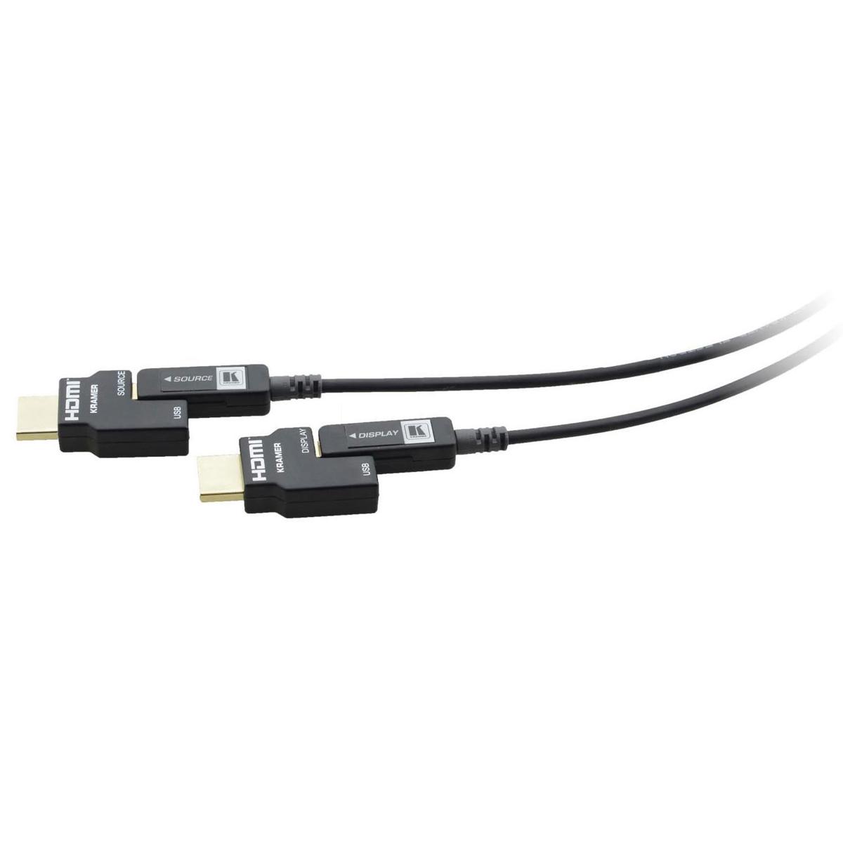 

Kramer Electronics 66' Active Optical 4K Pluggable HDMI Cable, Plenum Rated
