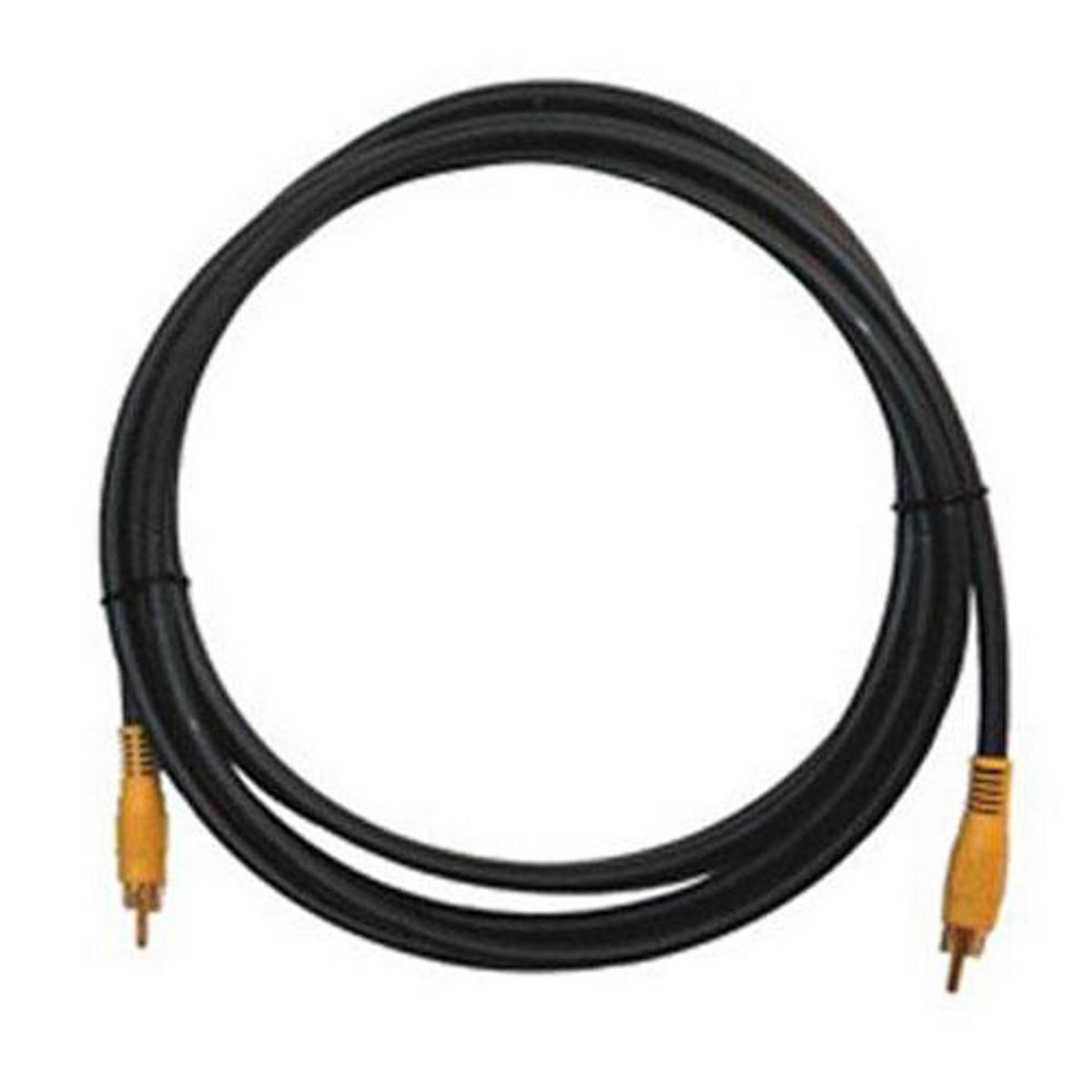 

Kramer Electronics C-RVM/RVM 1 RCA (M) to 1 RCA (M) Molded Video Coax Cable, 10'