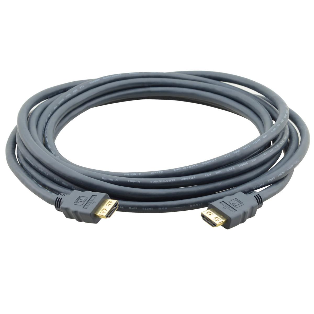 Photos - Cable (video, audio, USB) Kramer Electronics Standard HDMI (M) to HDMI (M) Cable, 3' 97-0101003 