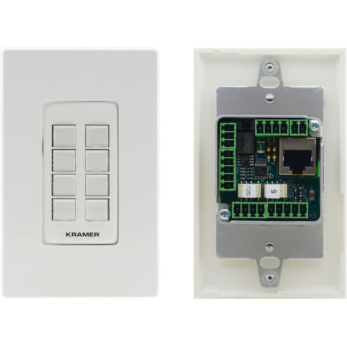 

Kramer Electronics RC-208 8-Button I/O Ethernet with KNET 1-Gang Control Keypad