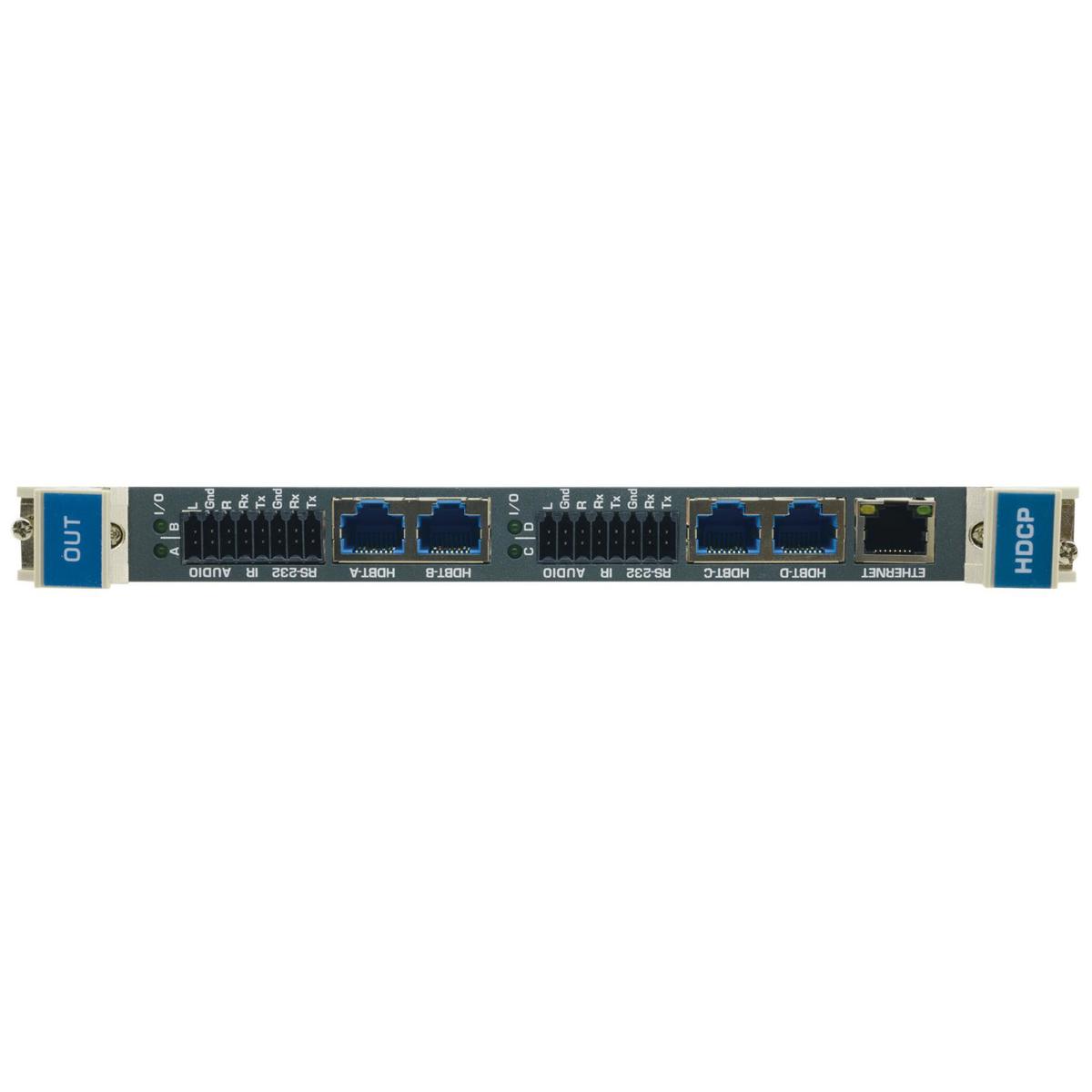 

Kramer Electronics DTAxr-OUT4-F32 4-Ch 4K60 4:2:0 HDMI over HDBaseT O/P Card